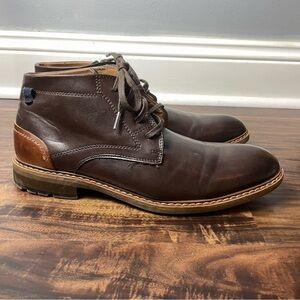 Restoration Men’s Genuine Leather Lace up Boots “Wayne” Size 9.